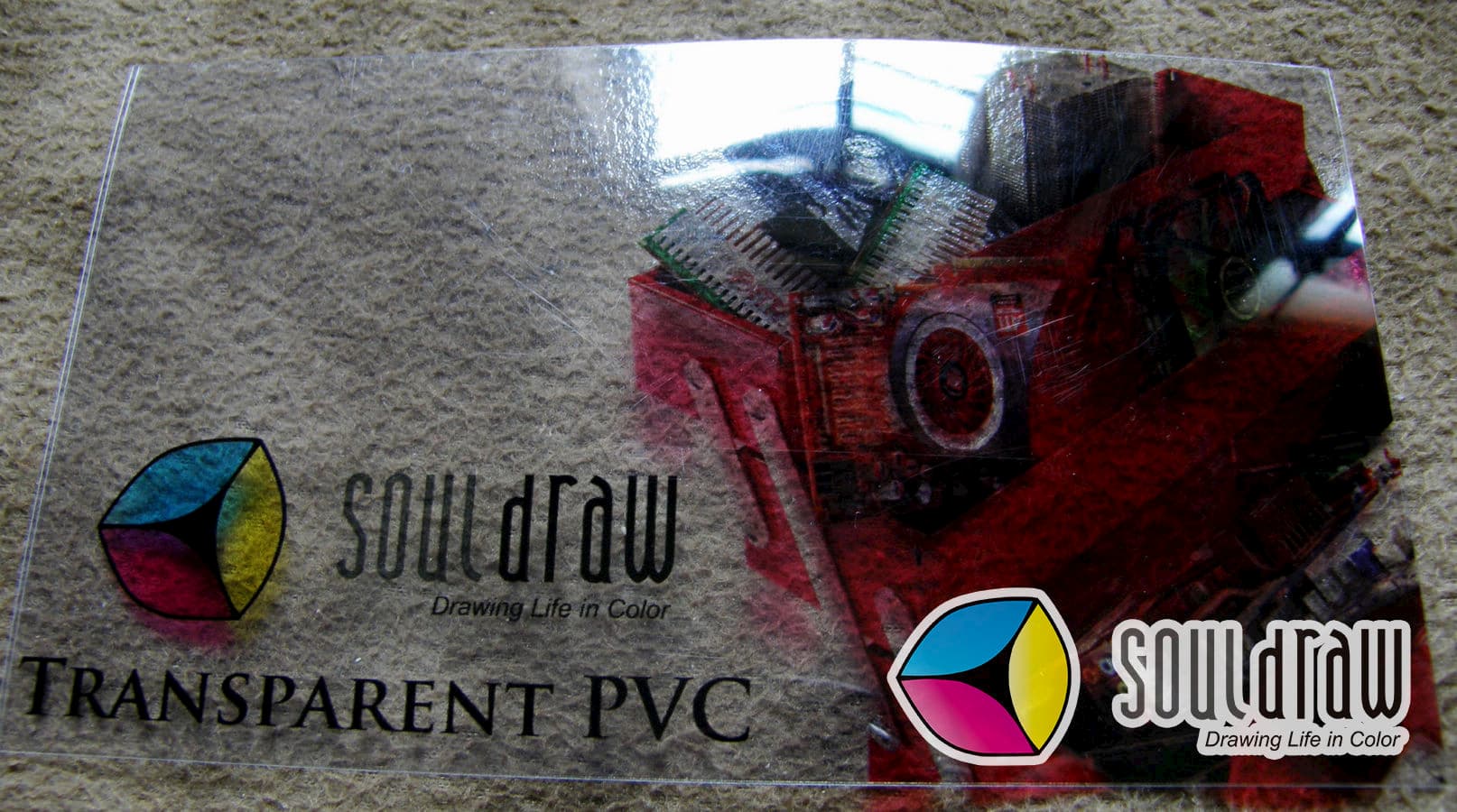 Feuille de PVC transparent personnalisé, feuille de PVC clair - Soul Draw